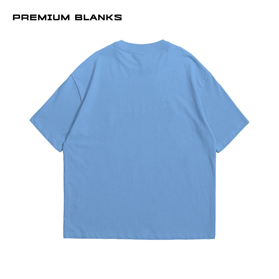 T-SHIRT AZUL CIELO 240 GSM 100% ALGODÓN HEAVYWEIGHT COTTON