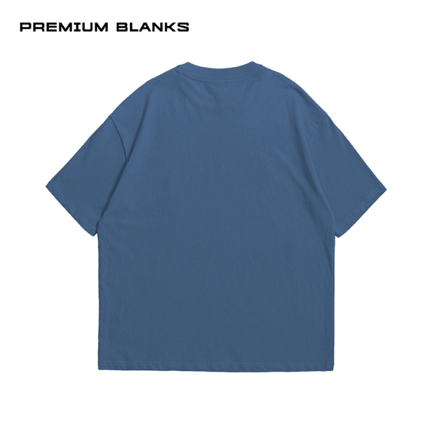 T-SHIRT AZUL INDIGO 240 GSM 100% ALGODÓN HEAVYWEIGHT COTTON