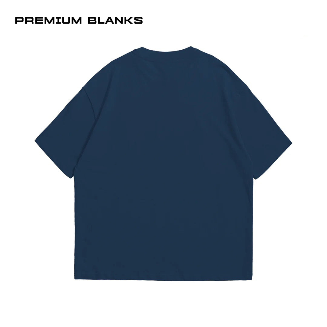 T-SHIRT AZUL MARINO OVERSIZED 240 GSM 100% ALGODÓN HEAVYWEIGHT COTTON