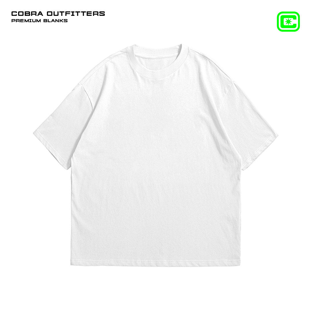 T-SHIRT BLANCA 240 GSM 100% ALGODÓN HEAVYWEIGHT COTTON