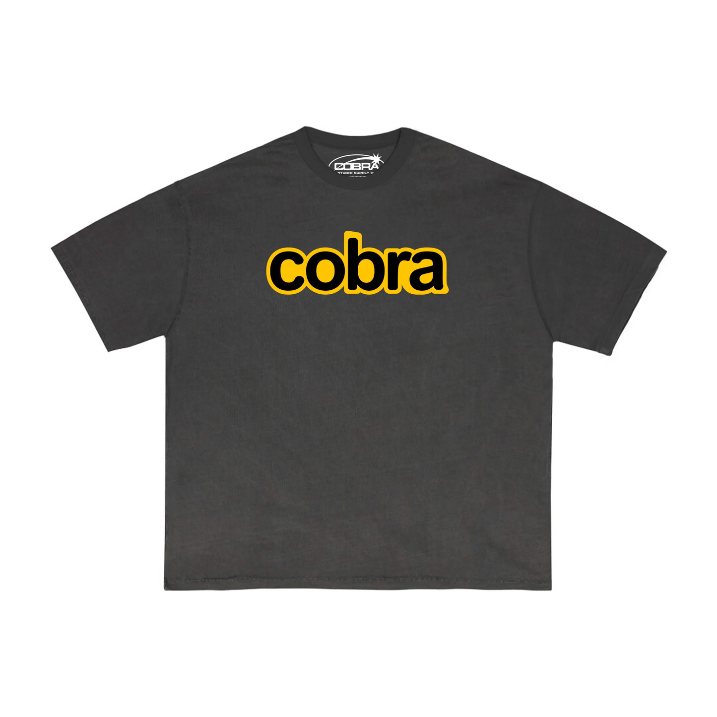 COBRA House OVERSIZED HEAVYWEIGHT 240 GSM 100% ALGODÓN NEGRO PIGMENT