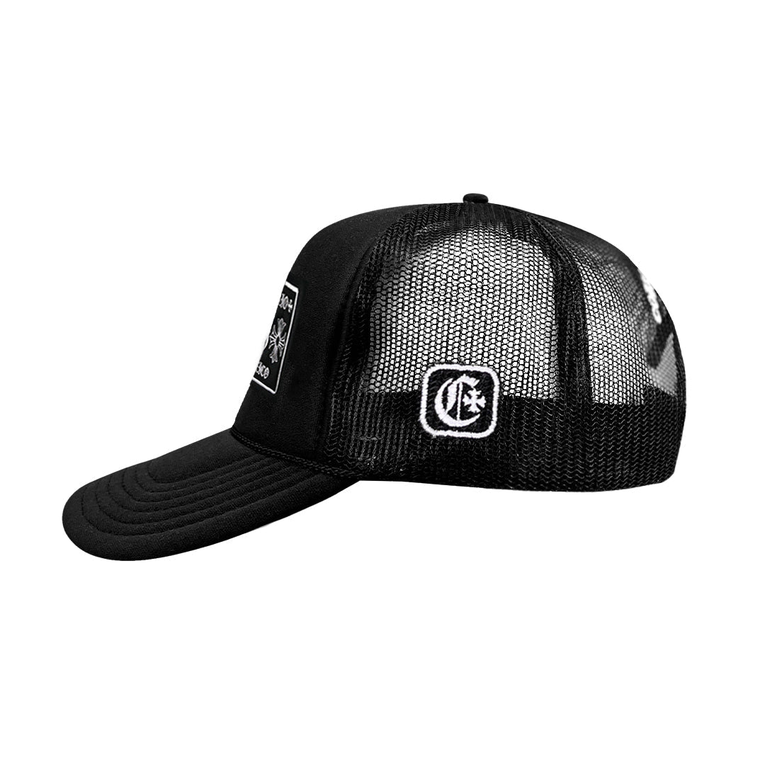 CHROME COBRA Bootleg Trucker Hat Negro