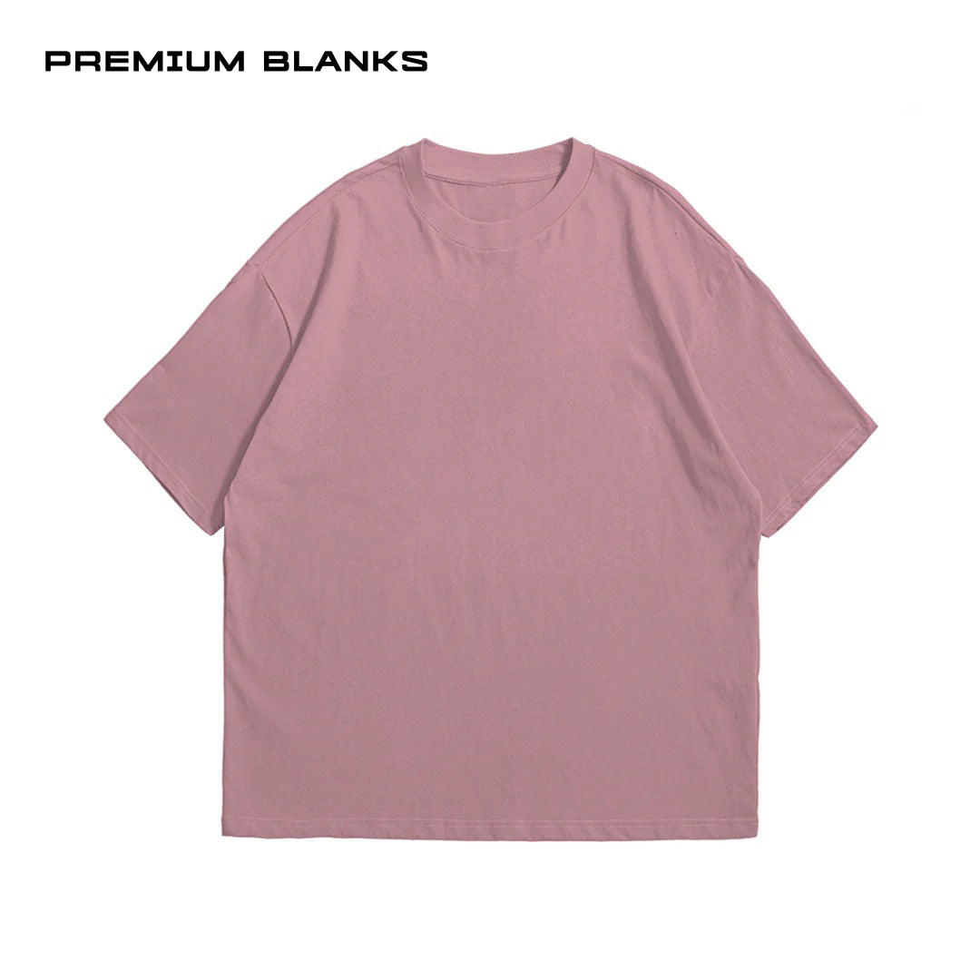 T-SHIRT DUSTY ROSE OVERSIZED 240 GSM 100% ALGODÓN HEAVYWEIGHT COTTON