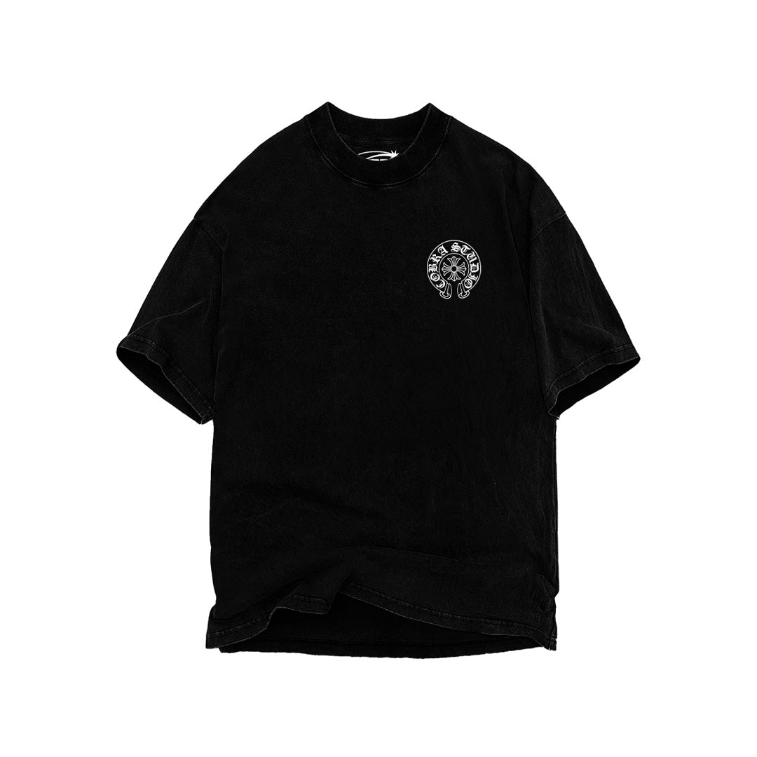 CHROME COBRA OVERSIZED HEAVYWEIGHT 240 GSM 100% ALGODÓN NEGRO