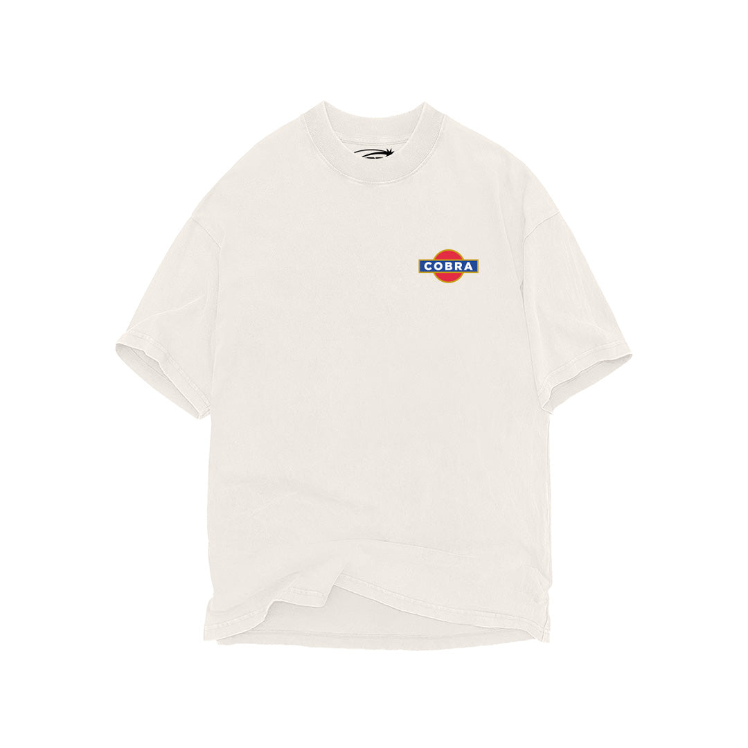 COBRA MARTINI BOOTLEG OVERSIZED HEAVYWEIGHT 240 GSM 100% ALGODÓN HUESO