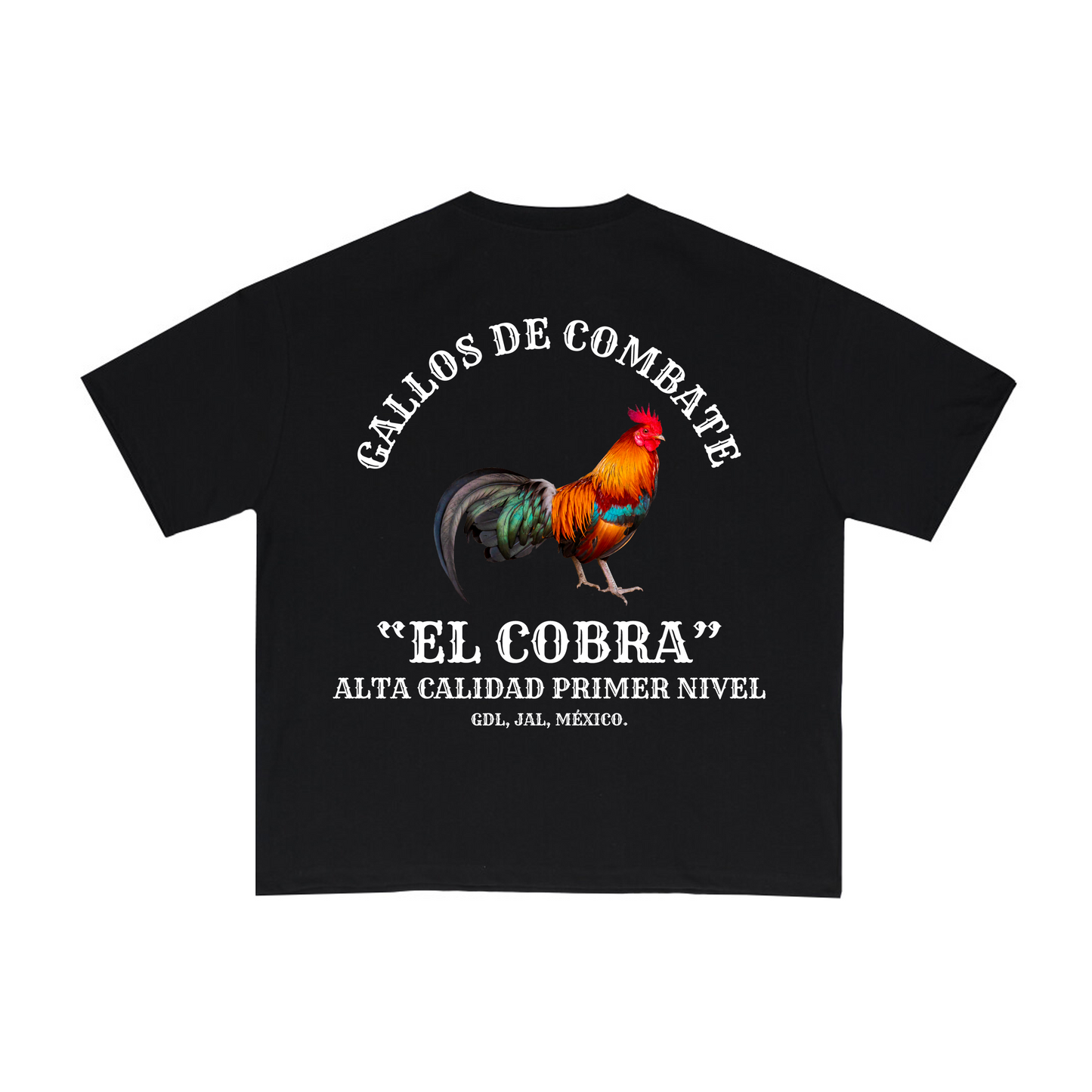 GALLOS "EL COBRA" OVERSIZED HEAVYWEIGHT 240 GSM 100% ALGODÓN NEGRO
