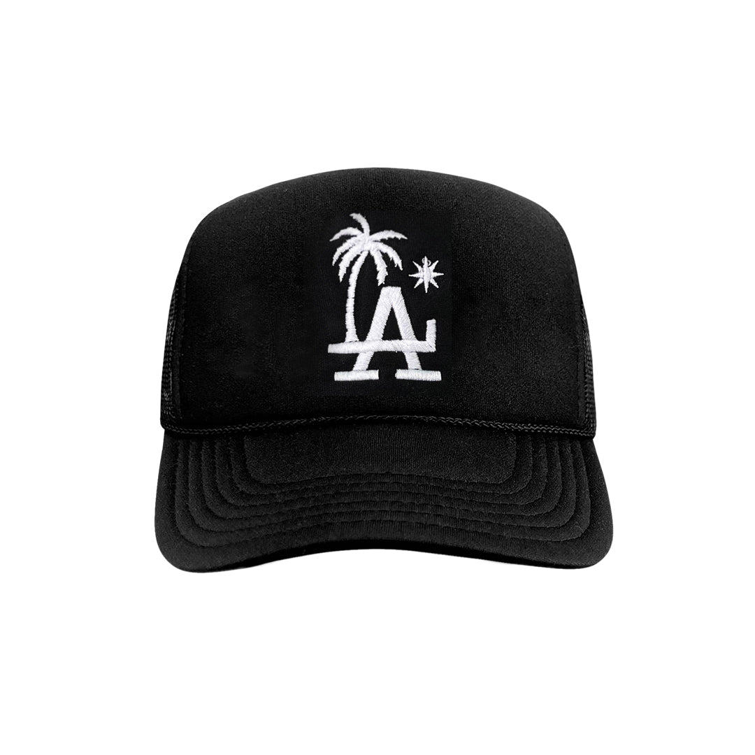 LA PALM Trucker Hat Negro