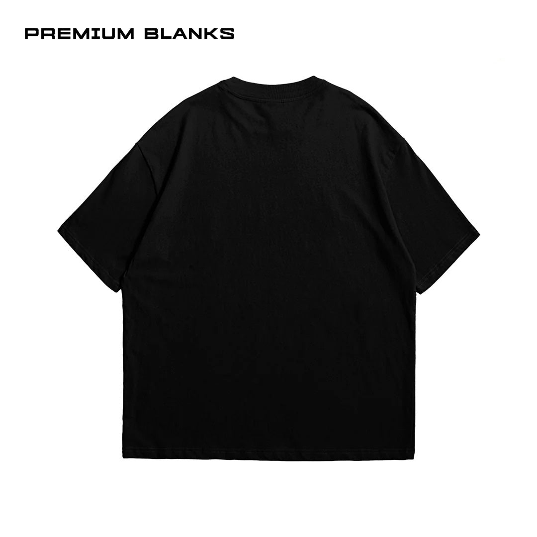 T-SHIRT NEGRO OVERSIZED 240 GSM 100% ALGODÓN HEAVYWEIGHT COTTON