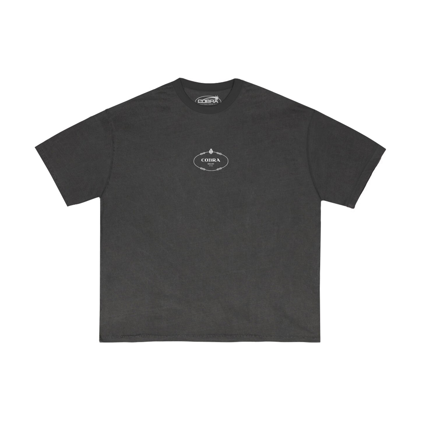 PRADA LOGO BOOTLEG COBRA OVERSIZED HEAVYWEIGHT 240 GSM 100% ALGODÓN NEGRO PIGMENT DYE