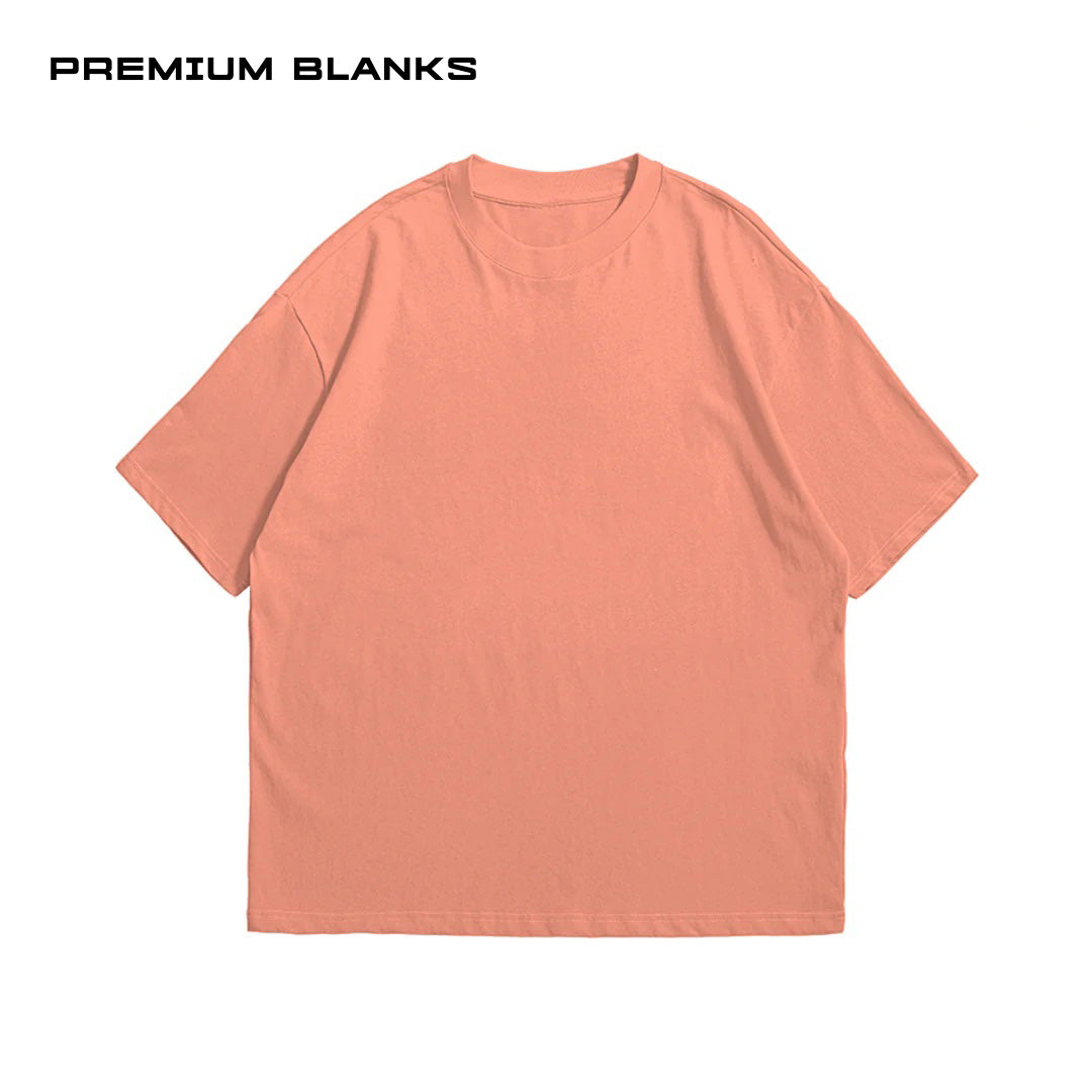 T-SHIRT SALMON OVERSIZED 240 GSM 100% ALGODÓN HEAVYWEIGHT COTTON