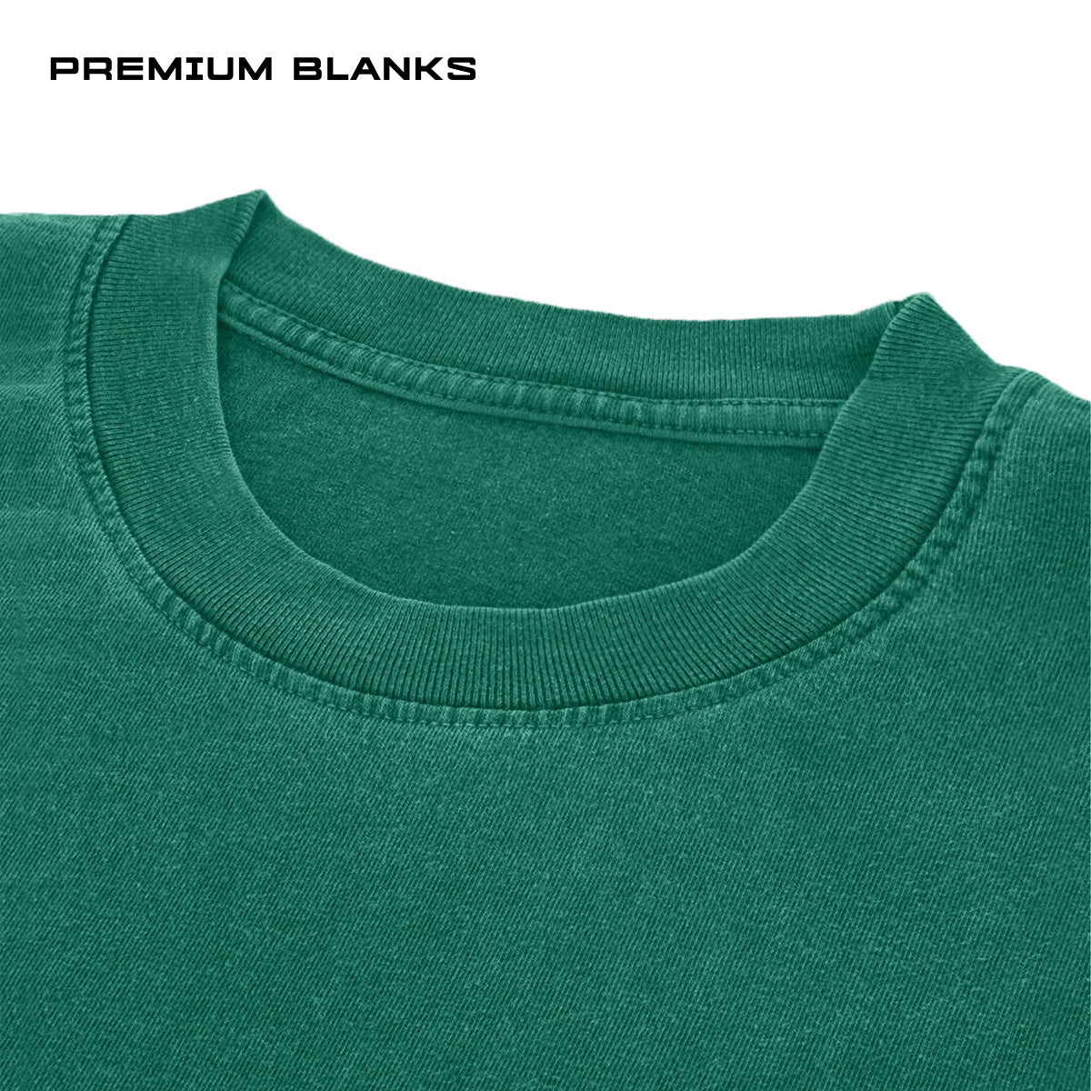 T-SHIRT VERDE PIGMENT OVERSIZED 240 GSM 100% ALGODÓN HEAVYWEIGHT COTTON