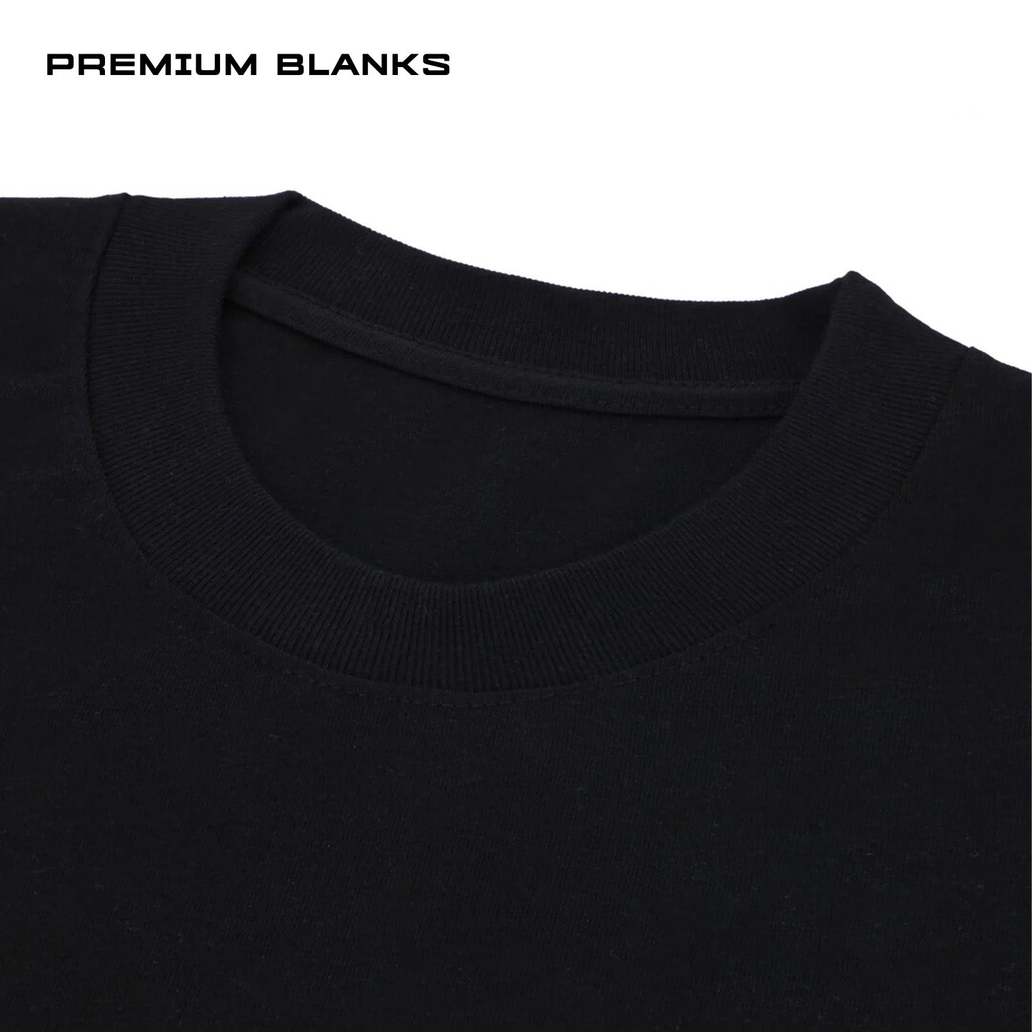 T-SHIRT NEGRO OVERSIZED 240 GSM 100% ALGODÓN HEAVYWEIGHT COTTON