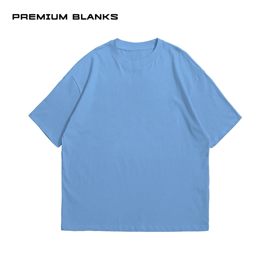 T-SHIRT AZUL CIELO 240 GSM 100% ALGODÓN HEAVYWEIGHT COTTON