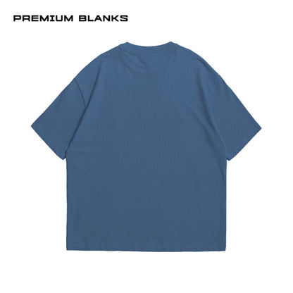 T-SHIRT AZUL INDIGO 240 GSM 100% ALGODÓN HEAVYWEIGHT COTTON