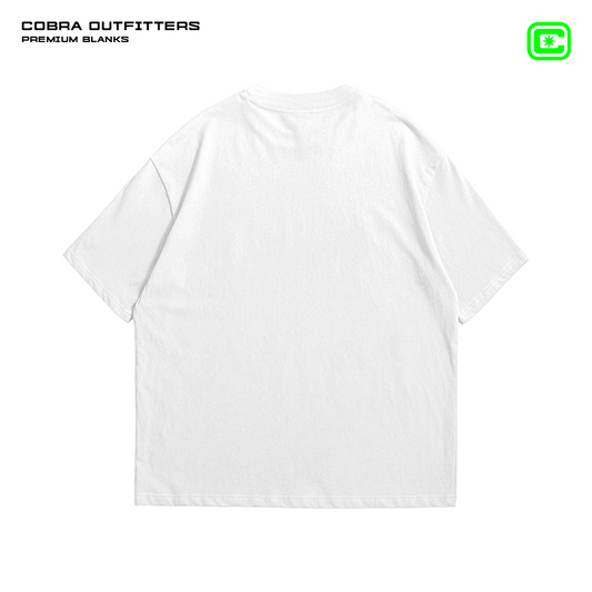 T-SHIRT BLANCA 240 GSM 100% ALGODÓN HEAVYWEIGHT COTTON