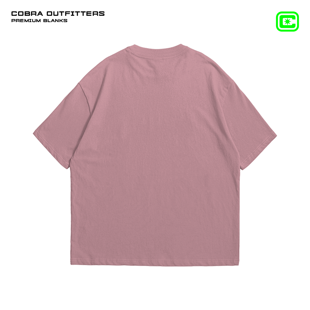 T-SHIRT DUSTY ROSE OVERSIZED 240 GSM 100% ALGODÓN HEAVYWEIGHT COTTON