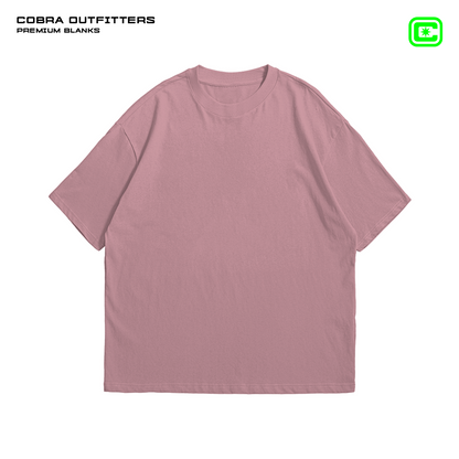 T-SHIRT DUSTY ROSE OVERSIZED 240 GSM 100% ALGODÓN HEAVYWEIGHT COTTON