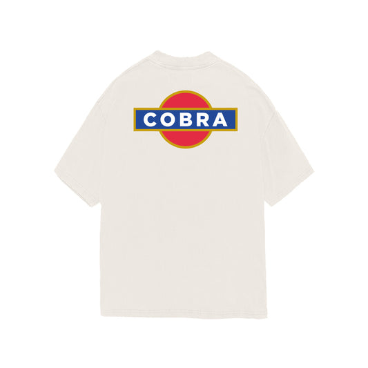 COBRA MARTINI BOOTLEG OVERSIZED HEAVYWEIGHT 240 GSM 100% ALGODÓN HUESO