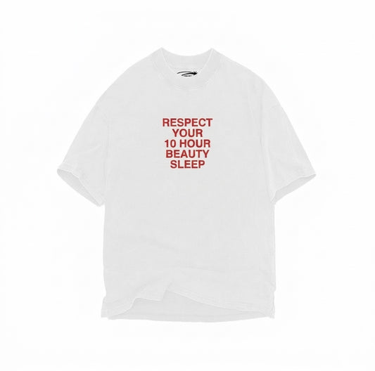 RESPECT YOUR MOTHER HARRY STYLES BOOTLEG OVERSIZED HEAVYWEIGHT 240 GSM 100% ALGODÓN BLANCO
