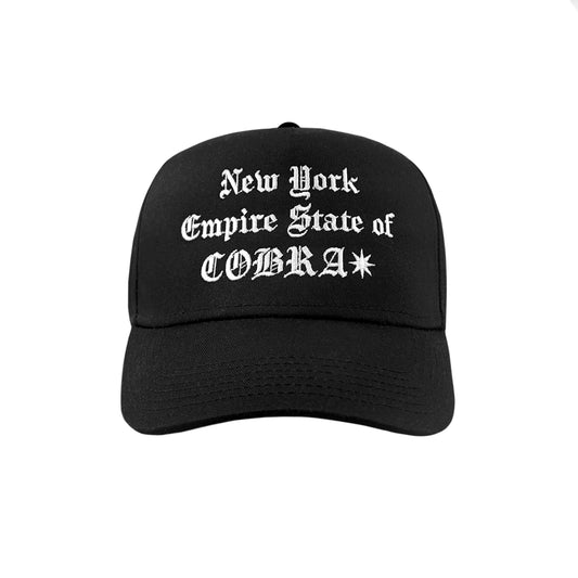 NY  Empire State of COBRA Baseball Cap Negro
