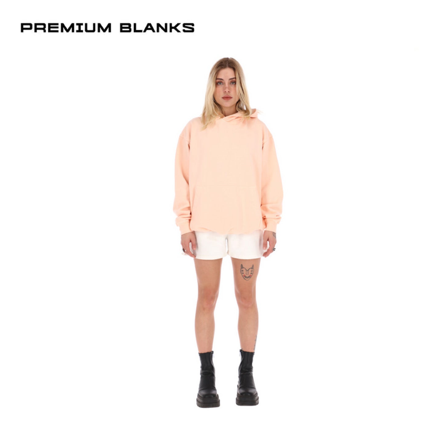 HOODIE PEACH OVERSIZED 400 GSM 100% ALGODÓN HEAVYWEIGHT COTTON