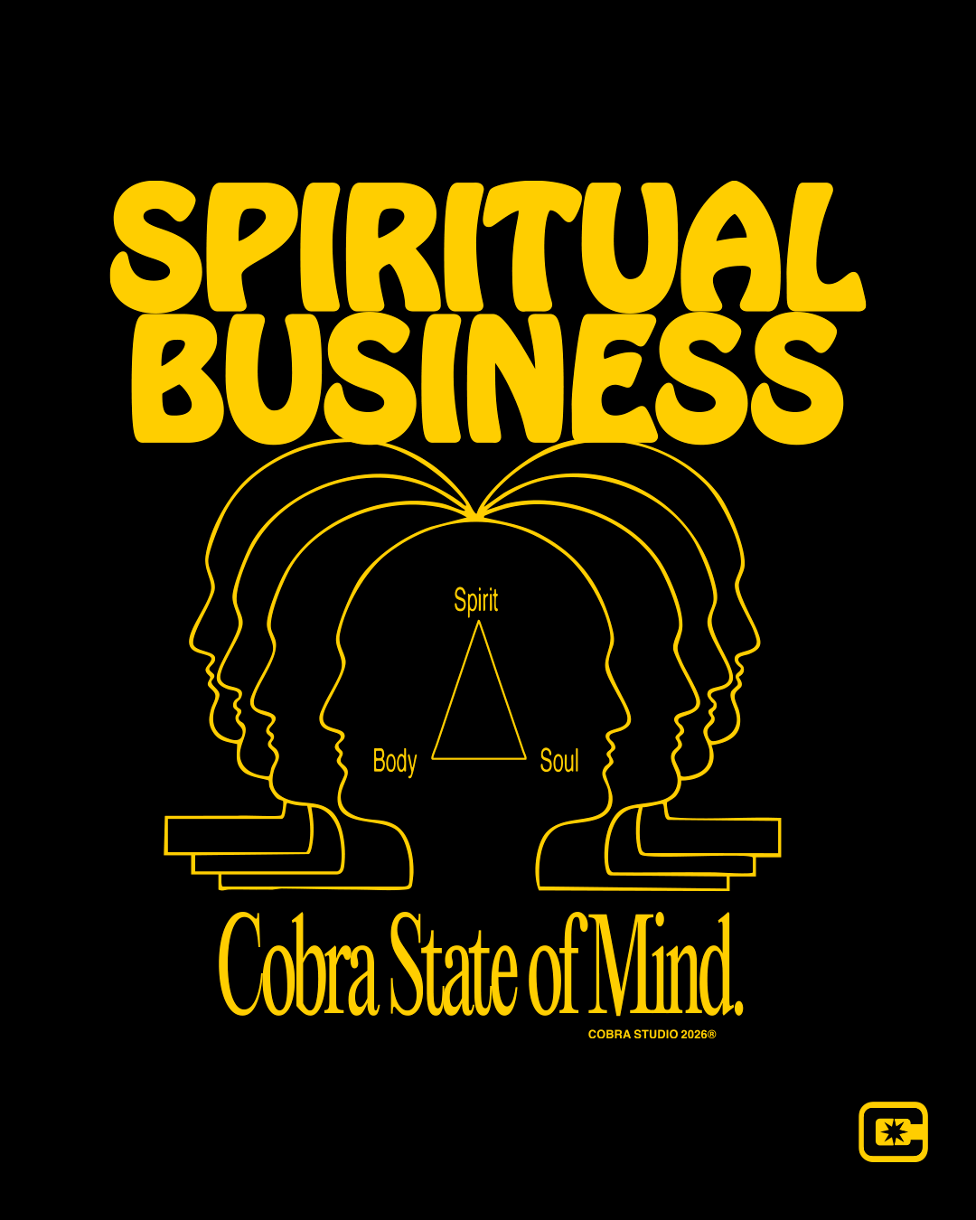 SPIRITIUAL BUSSINES OVERSIZED HEAVYWEIGHT 240 GSM 100% ALGODÓN NEGRO