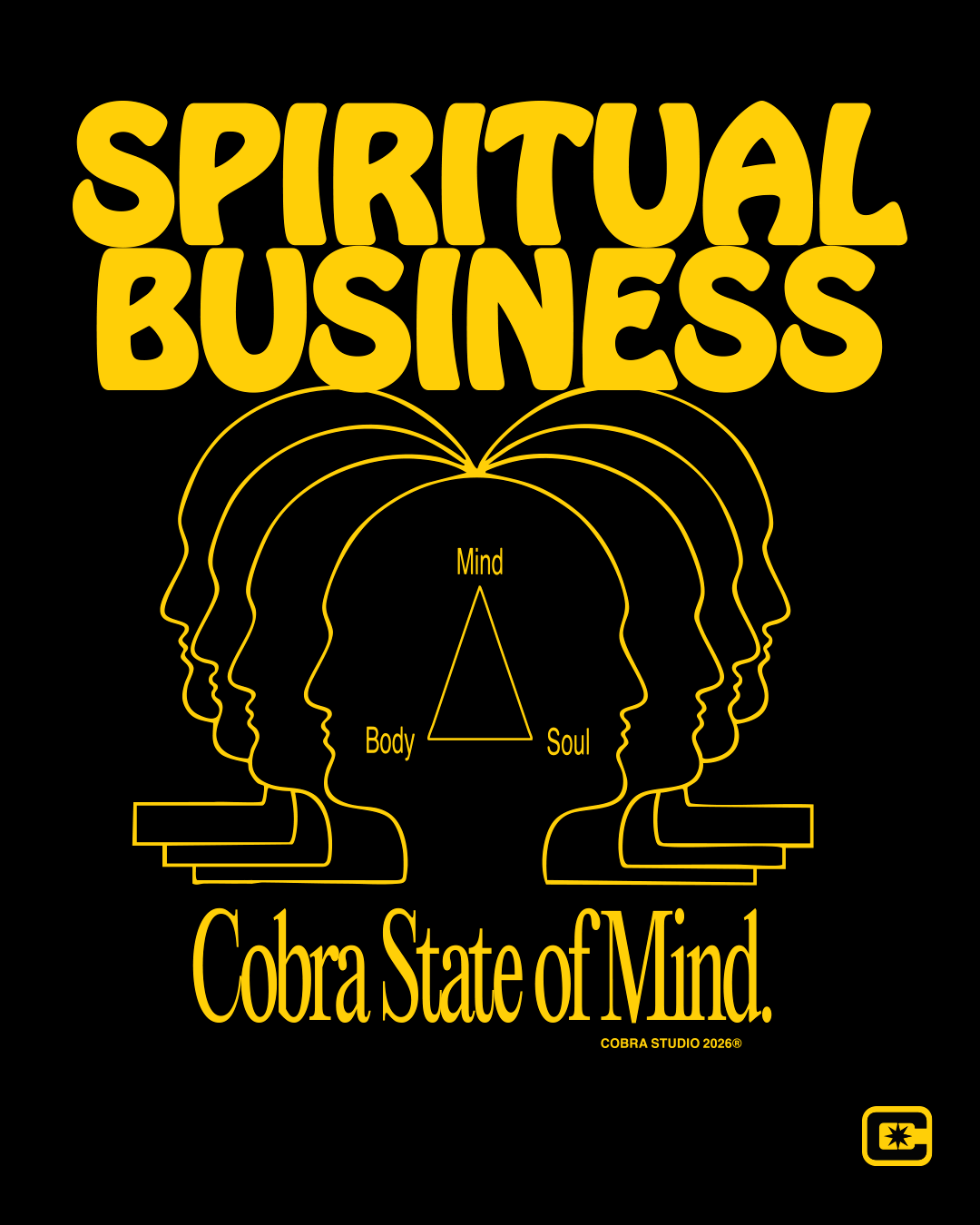 SPIRITIUAL BUSINESS OVERSIZED HEAVYWEIGHT 240 GSM 100% ALGODÓN NEGRO