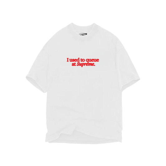 USED TO QUEUE OVERSIZED HEAVYWEIGHT 240 GSM 100% ALGODÓN BLANCO