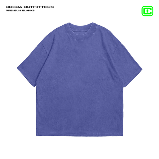 T-SHIRT MORADO PIGMENT OVERSIZED 240 GSM 100% ALGODÓN HEAVYWEIGHT COTTON