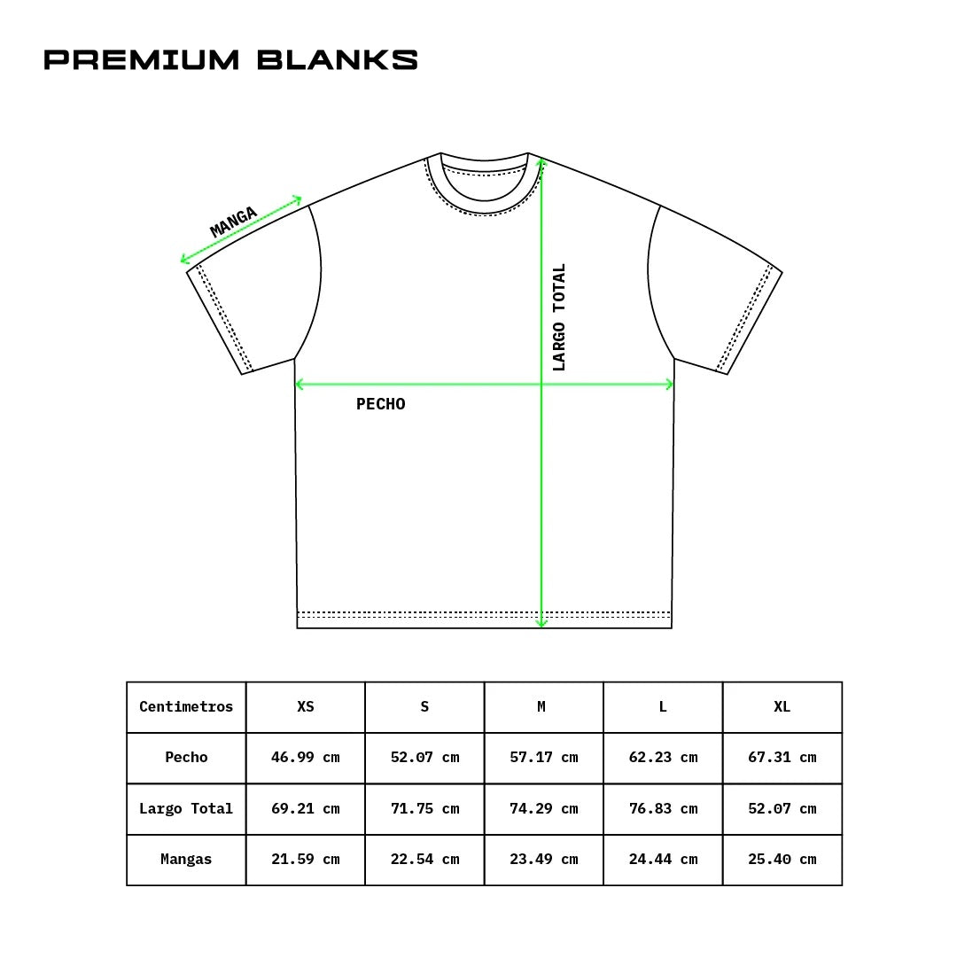 T-SHIRT AZUL CIELO 240 GSM 100% ALGODÓN HEAVYWEIGHT COTTON