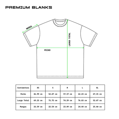 T-SHIRT MENTA OVERSIZED 240 GSM 100% ALGODÓN HEAVYWEIGHT COTTON