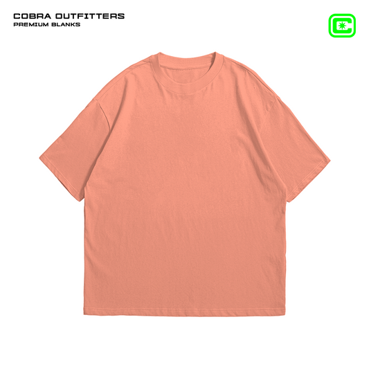 T-SHIRT SALMON OVERSIZED 240 GSM 100% ALGODÓN HEAVYWEIGHT COTTON