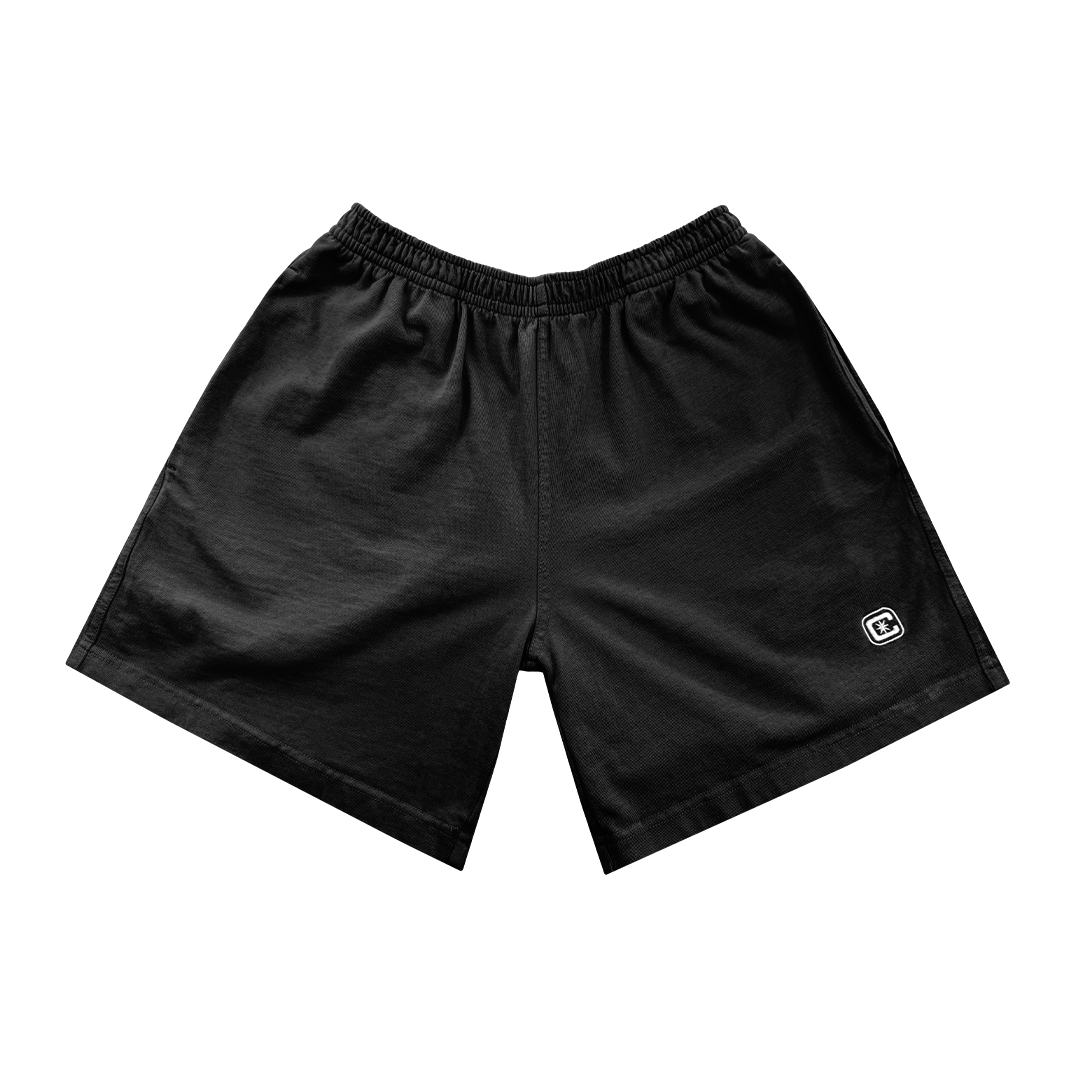 SHORT 100% ALGODÓN 320 GSM NEGRO