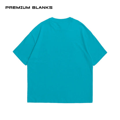 T-SHIRT TURQUESA OVERSIZED 240 GSM 100% ALGODÓN HEAVYWEIGHT COTTON