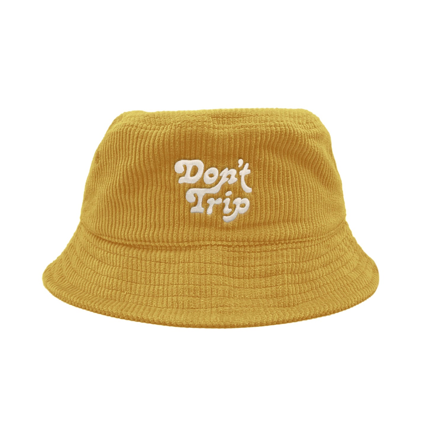 FREE & EASY DON'T TRIP FAT CORDUROY BUCKET HAT GOLD