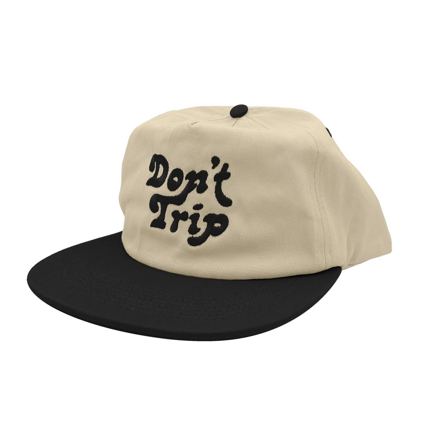 DON'T TRIP TWO TONE SNAPBACK HAT NEGRO