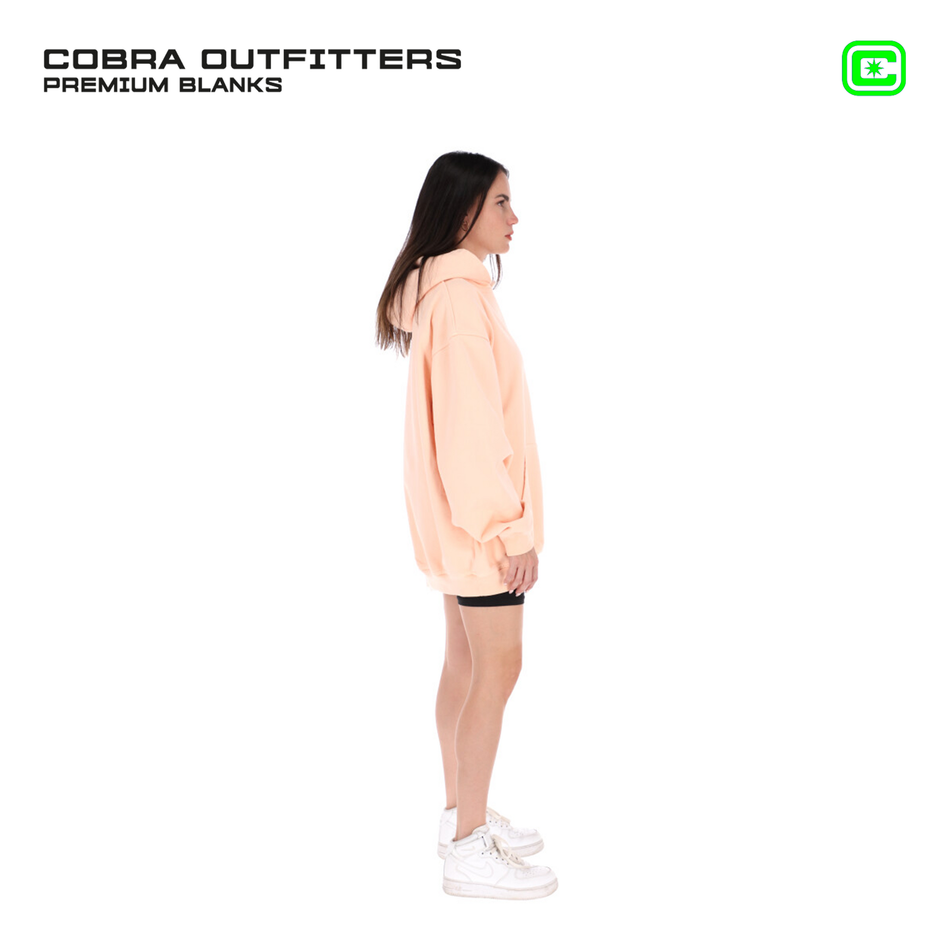 Peach pink hoodie hotsell