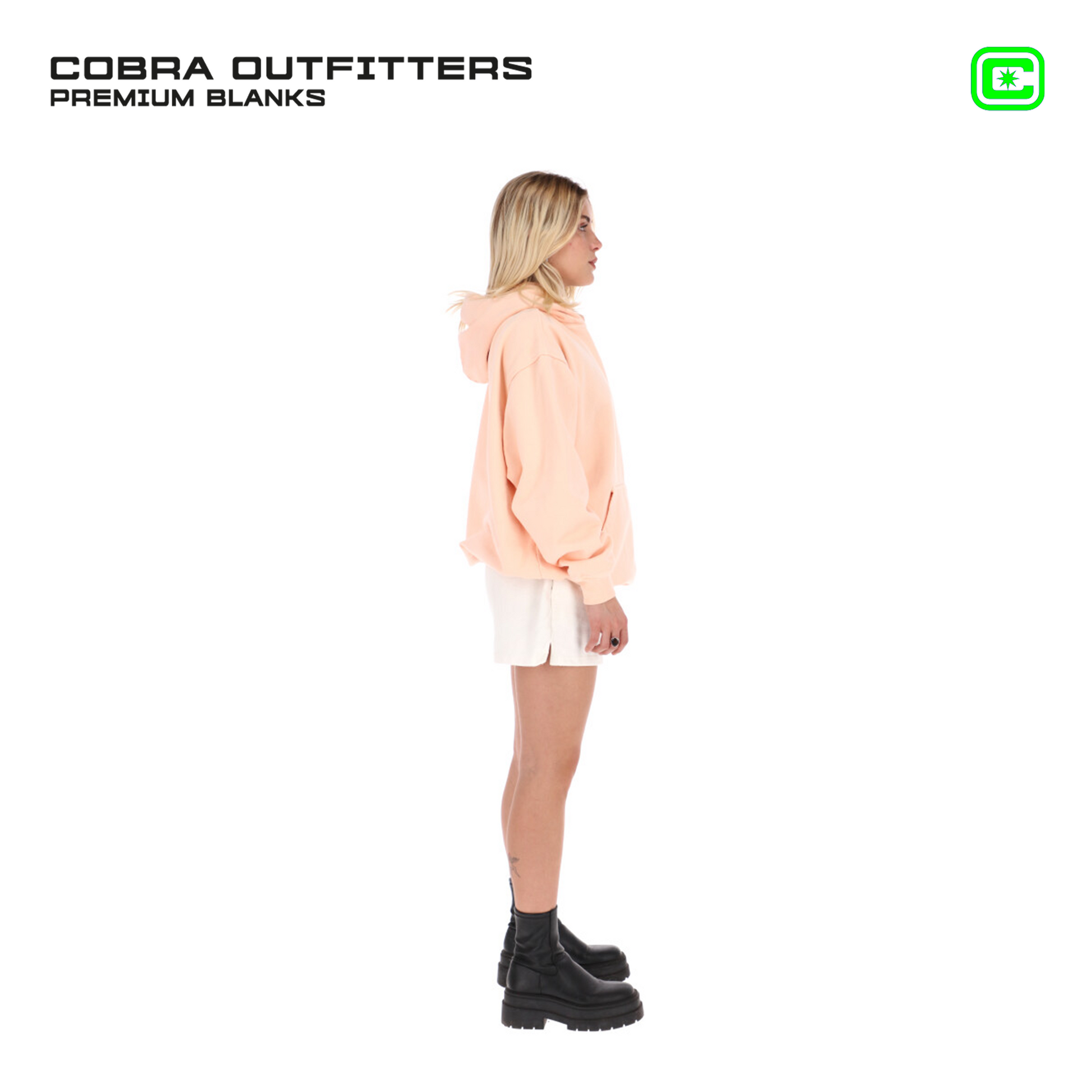 Peach oversized hoodie hotsell